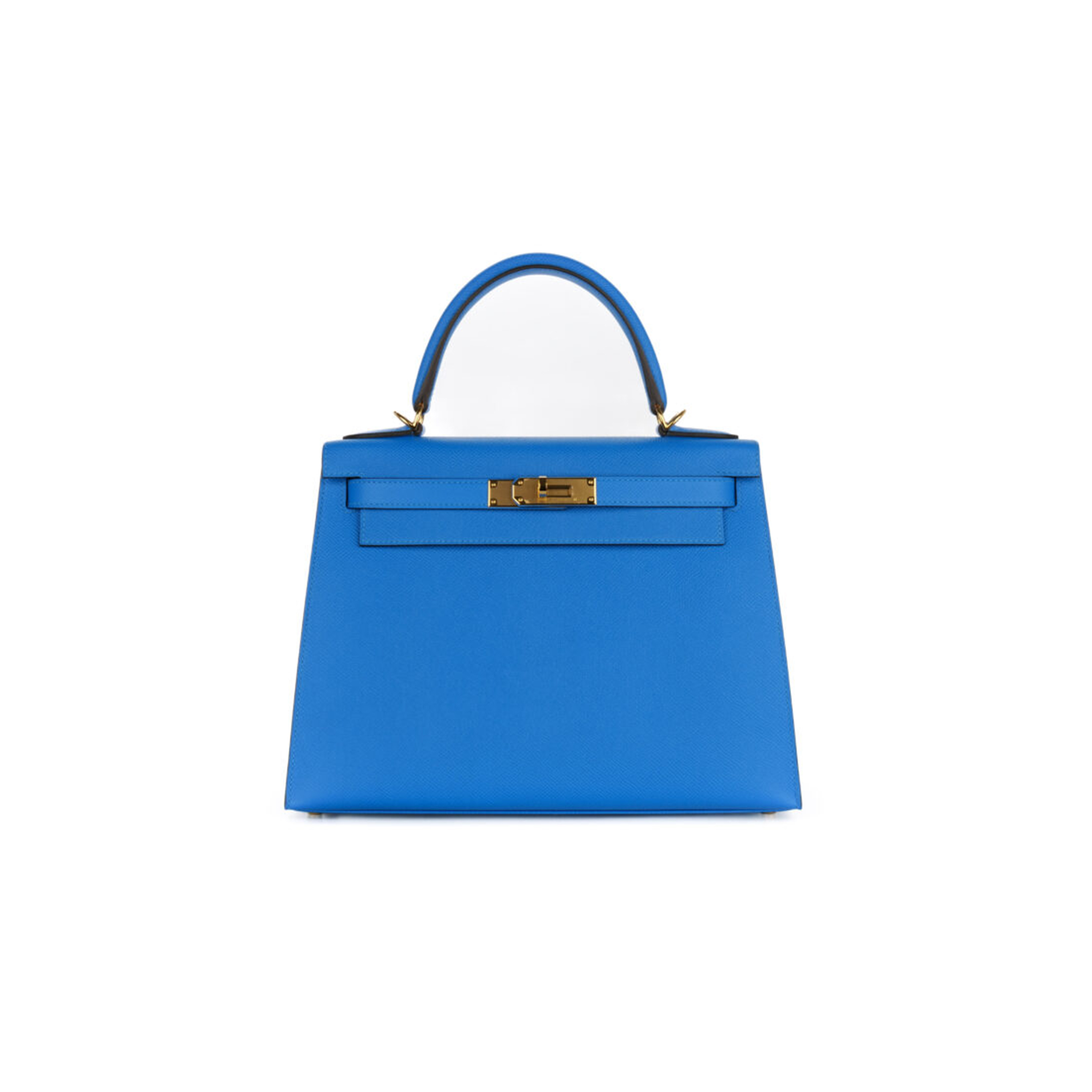 H**mes master kelly 25 bleu hydra epsom sellier gold hardware (25*17*7cm)